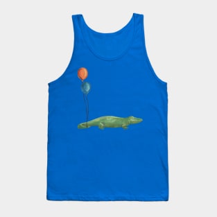 Alligator with Balloons Tank Top